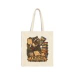 Tote Bag — 'Fridge Archaeologist' Raccoon Vintage Grocery Canvas Tote