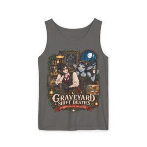 Graveyard Shift Besties Tank — Cute Goth Night-Shift Crew Graphic Tank Top