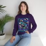 Midnight Cache Raid Sweatshirt — Retro Raccoon Graphic Crewneck