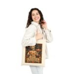 Moonrise Bakehouse Tote Bag — Halloween Skeleton Baker Canvas Grocery Tote