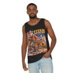 Titan Graveyard Crew Tank Top — Construction Fox Graphic Worksite Tee