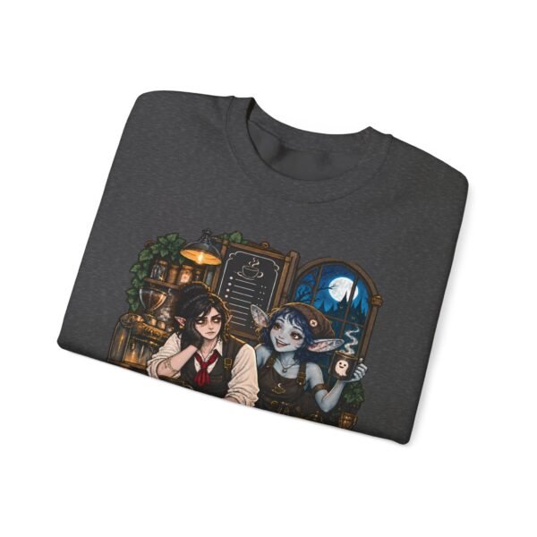 Graveyard Shift Besties Crewneck Sweatshirt — Cute Goth Friendship Graphic