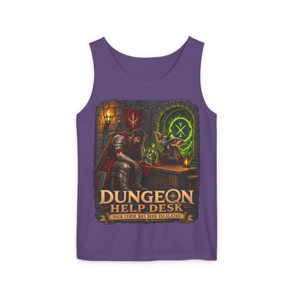 Dungeon Help Desk Tank Top — RPG Gamer Fantasy Graphic Tank