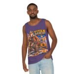 Titan Graveyard Crew Tank Top — Construction Fox Graphic Worksite Tee