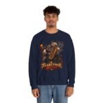Baritone Beast Sweatshirt — Retro Jazz Saxophone Graphic Crewneck