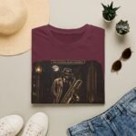 Bari-Sax Jazz T-Shirt — Vintage Haunted Jazzman Graphic Tee