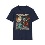 Halloween Alien Crew T‑Shirt — “The Doorbell Works in Zero Gravity” Retro Space Costume Tee