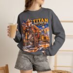 Titan Graveyard Crew Sweatshirt — Construction Equipment & Operator Graphic Crewneck
