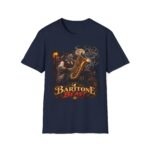 Baritone Beast T-Shirt — Vintage Jazz Saxophone Night Music Tee