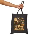 Tote Bag — 'Fridge Archaeologist' Raccoon Vintage Grocery Canvas Tote