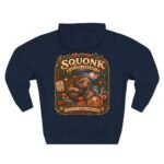 Squonk Rustic Cabin Hoodie — Vintage Forest Creature Halloween Pullover