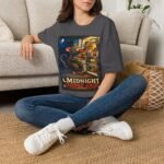 Midnight Fridge Raid T-Shirt — Cute Mouse Illustration