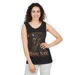 Bari-Sax Vintage Jazz Tank Top — Retro Saxophonist Graphic Music Tee