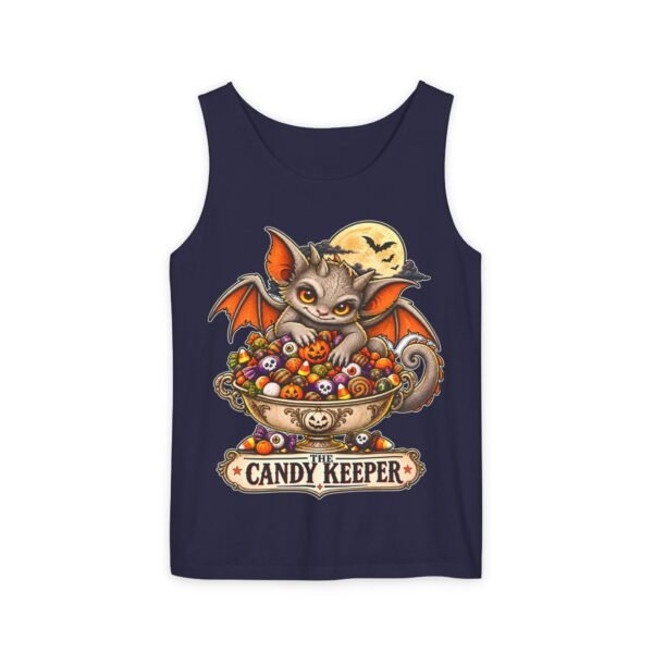 Candy Keeper Bat Tank Top — Cute Halloween Candy Bowl Graphic Tank