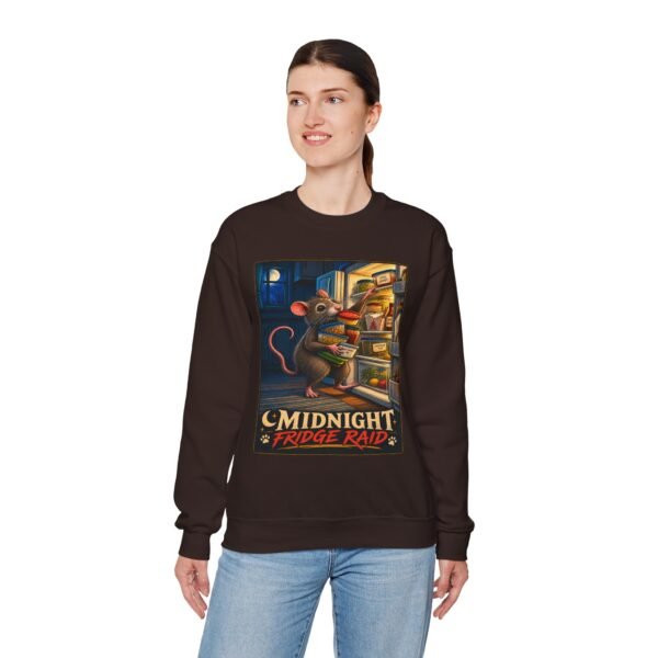 Sweatshirt — “Midnight Fridge Raid” Rat Graphic Crewneck