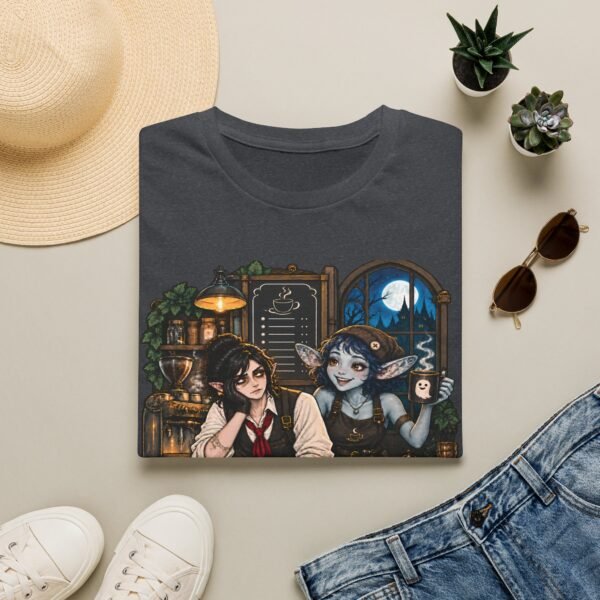 Graveyard Shift Besties T-Shirt — Cute Gothic Coffee Shop Goth Tee