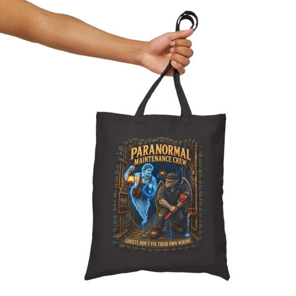 Paranormal Maintenance Crew Tote Bag — Ghost Hunter Utility Canvas Tote