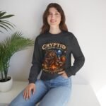 Cryptid Camping Club Sweatshirt — 'We Share the Campsite Now' Cozy Crewneck