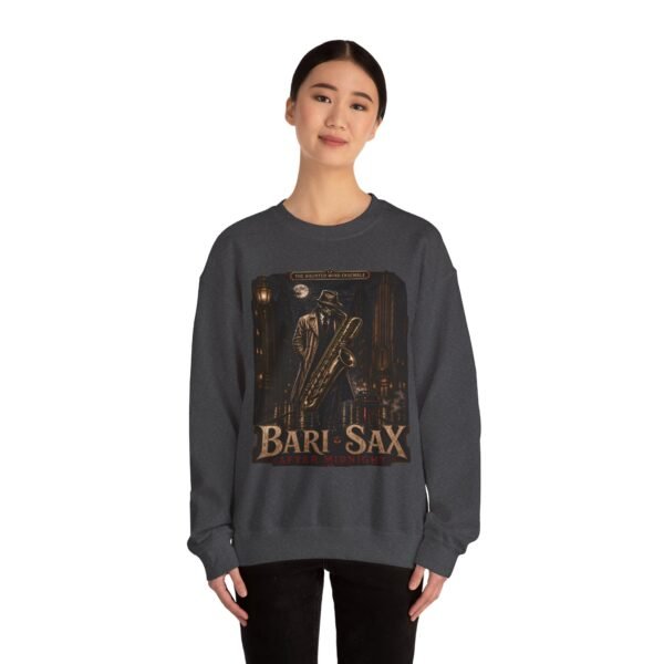 Bari-Sax Vintage Jazz Crewneck Sweatshirt