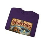 Birdwatching Crewneck Sweatshirt — “The Sighting Wasn’t in the Guide” Vintage Nature Graphic