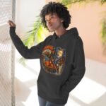 Pumpkin Ferry Keeper Hoodie – Halloween Pumpkin Boat Graphic Hoodie