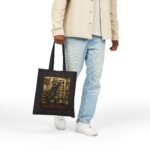 Night Shift Tote Bag — Vintage Pharmacist Apothecary Illustration Cotton Canvas Tote