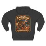 Squonk Rustic Cabin Hoodie — Vintage Forest Creature Halloween Pullover