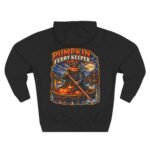 Pumpkin Ferry Keeper Hoodie – Halloween Pumpkin Boat Graphic Hoodie