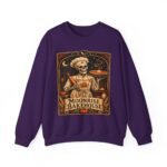 Moonrise Bakehouse Sweatshirt — Halloween Skeleton Baker Pullover