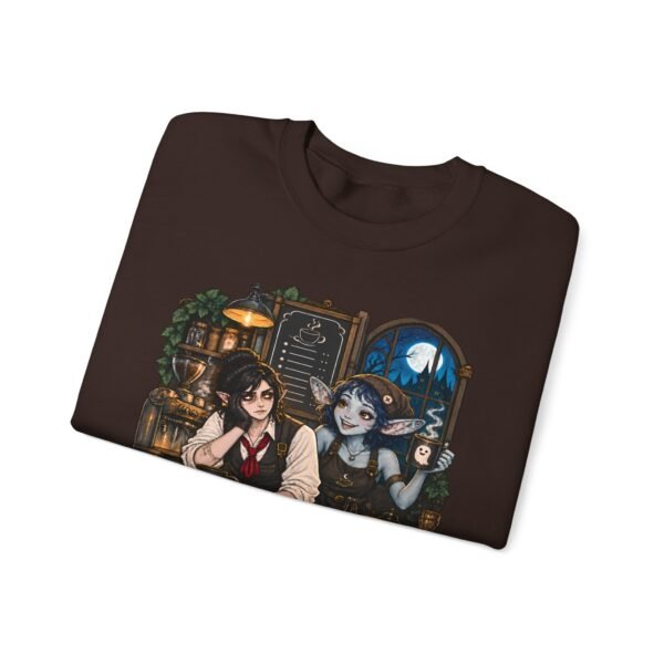 Graveyard Shift Besties Crewneck Sweatshirt — Cute Goth Friendship Graphic