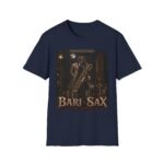 Bari-Sax Jazz T-Shirt — Vintage Haunted Jazzman Graphic Tee