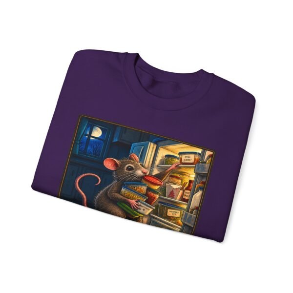 Sweatshirt — “Midnight Fridge Raid” Rat Graphic Crewneck