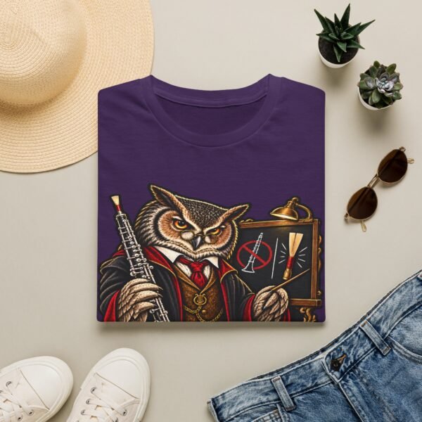 Owl Conductor T-Shirt — “Oboes Not Clarinets” Vintage Musician Tee