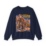 Titan Graveyard Crew Sweatshirt — Construction Equipment & Operator Graphic Crewneck