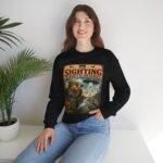 Birdwatching Crewneck Sweatshirt — “The Sighting Wasn’t in the Guide” Vintage Nature Graphic