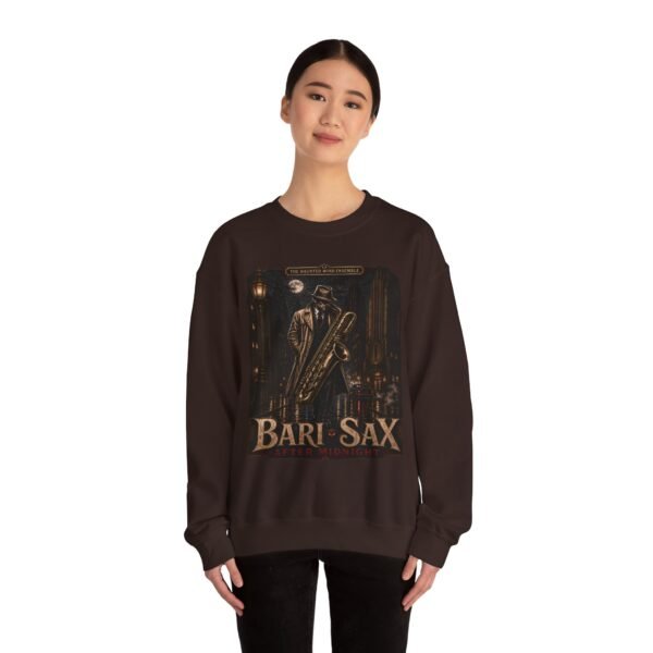 Bari-Sax Vintage Jazz Crewneck Sweatshirt