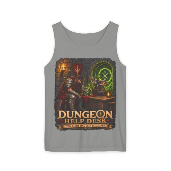 Dungeon Help Desk Tank Top — RPG Gamer Fantasy Graphic Tank