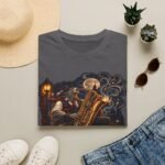Baritone Beast T-Shirt — Vintage Jazz Saxophone Night Music Tee