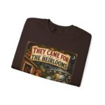 They Came For The Heirlooms Crewneck Sweatshirt — Vintage Garden Harvest Graphic