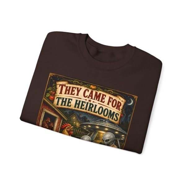 They Came For The Heirlooms Crewneck Sweatshirt — Vintage Garden Harvest Graphic