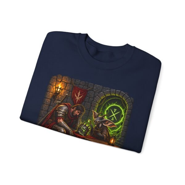 Dungeon Help Desk Crewneck Sweatshirt — RPG Gamer Cozy Pullover