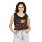 Night Courier Tank Top — Spooky Horseman Halloween Graphic Tank