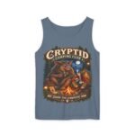 Cryptid Camping Club Tank Top — "We Share the Campsite Now" Graphic Tank
