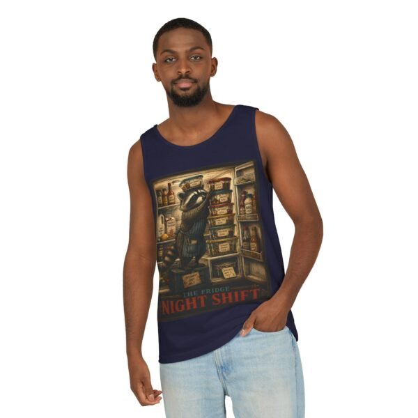 Night Shift Tank Top — Vintage Grocery Stocker Graphic Tank