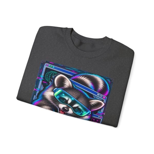 Midnight Cache Raid Sweatshirt — Retro Raccoon Graphic Crewneck