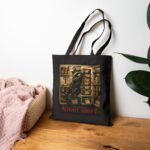 Night Shift Tote Bag — Vintage Pharmacist Apothecary Illustration Cotton Canvas Tote