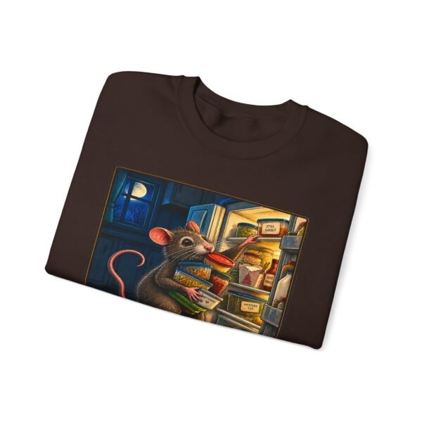 Sweatshirt — “Midnight Fridge Raid” Rat Graphic Crewneck