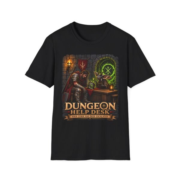 Dungeon Help Desk T-Shirt — Fantasy RPG Gaming Tee