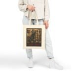Night Shift Tote Bag — Vintage Pharmacist Apothecary Illustration Cotton Canvas Tote