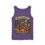 Cryptid Camping Club Tank Top — "We Share the Campsite Now" Graphic Tank